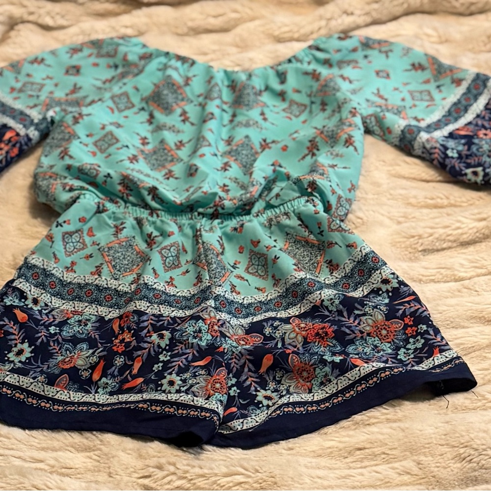 Floral Patterned Romper